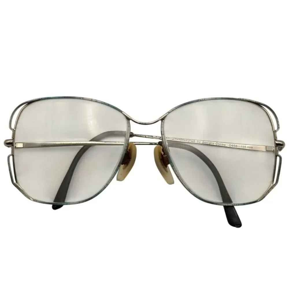 Vintage Society Optiks D856 307 Eyeglass Frames Gold 56-15-135 France